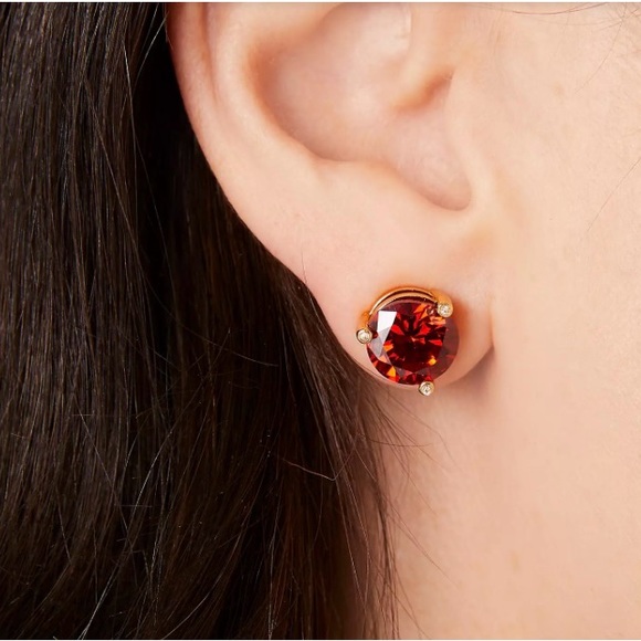 Kate Spade Rise and Shine Garnet Stud Earrings - Picture 5 of 10